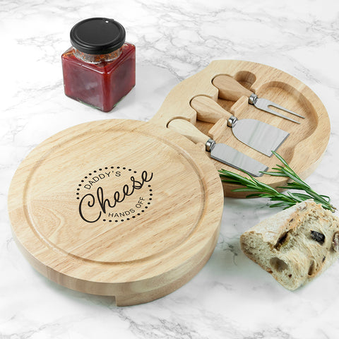 Personalised 'Hands Off' Cheese Board Set - treat-republic