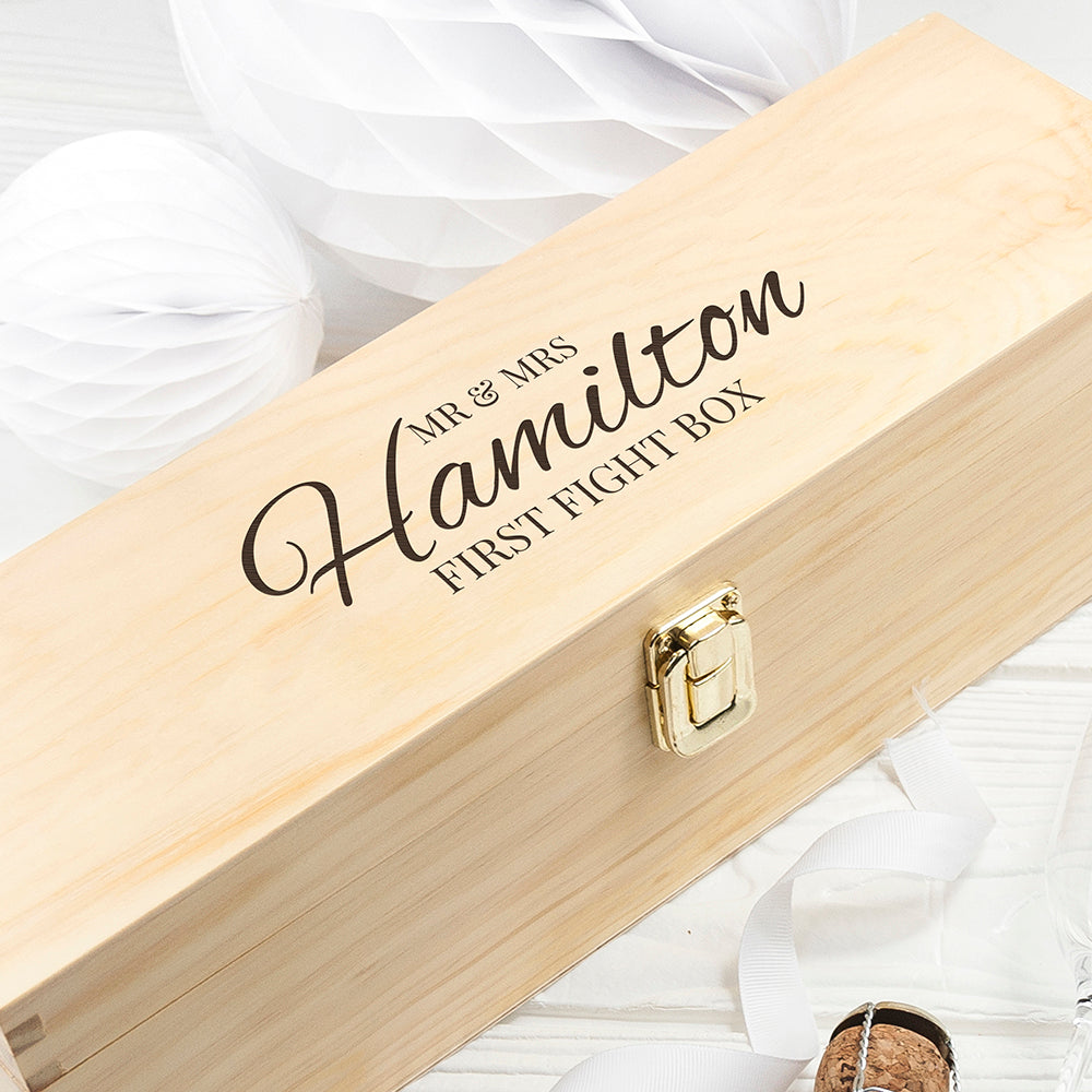Fight Box Case Personalised Classic Couples First Fight Box | Wedding Keepsakes ...