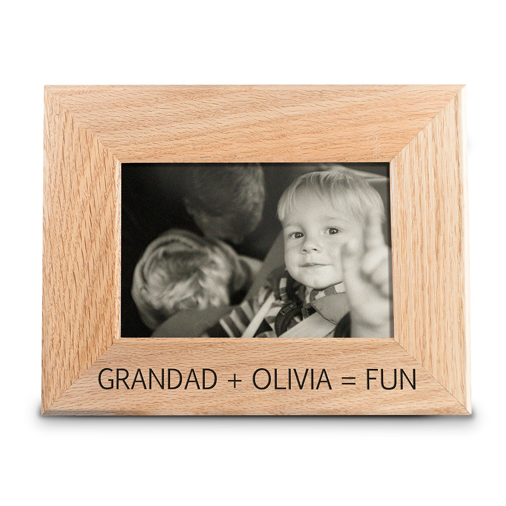 Wordsworth Collection Fun with Grandad Engraved Photo Frame - treat-republic