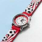 Kids Personalised Red Football Watch - treat-republic