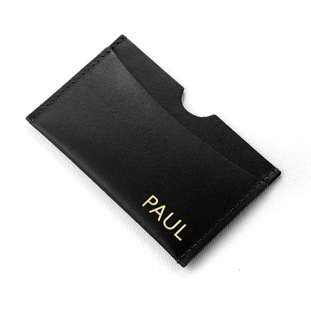 Personalised Luxury Leather Card Holder - treat-republic