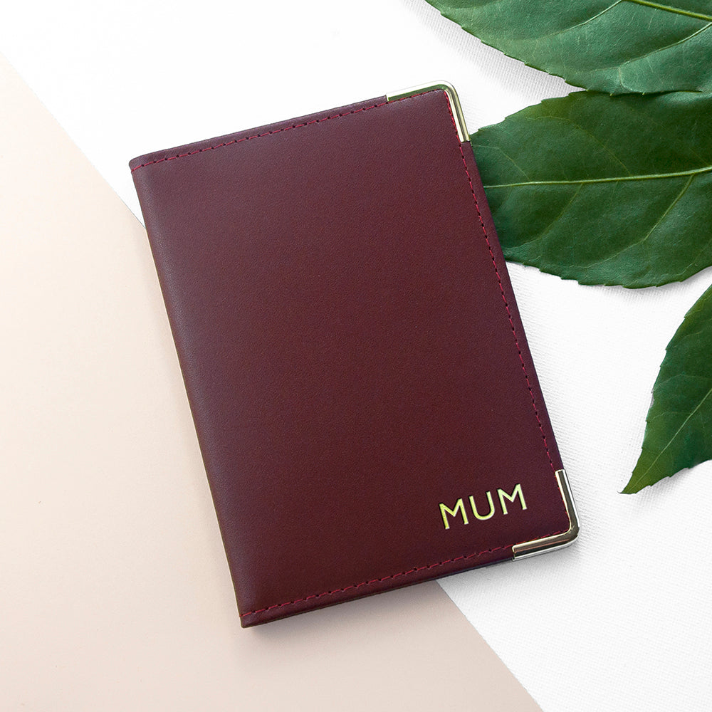 Personalised Luxury Leather Passport Cover - treat-republic