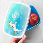 Personalised Rainbow Unicorn Lunch Box - treat-republic