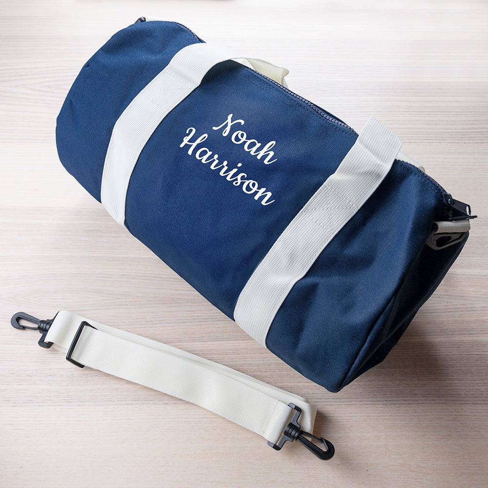 Personalised Kids Navy Gym Kit Bag - treat-republic