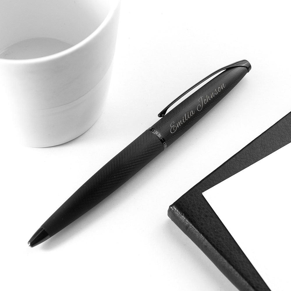 Personalised Cross ATX Pen in Black - treat-republic