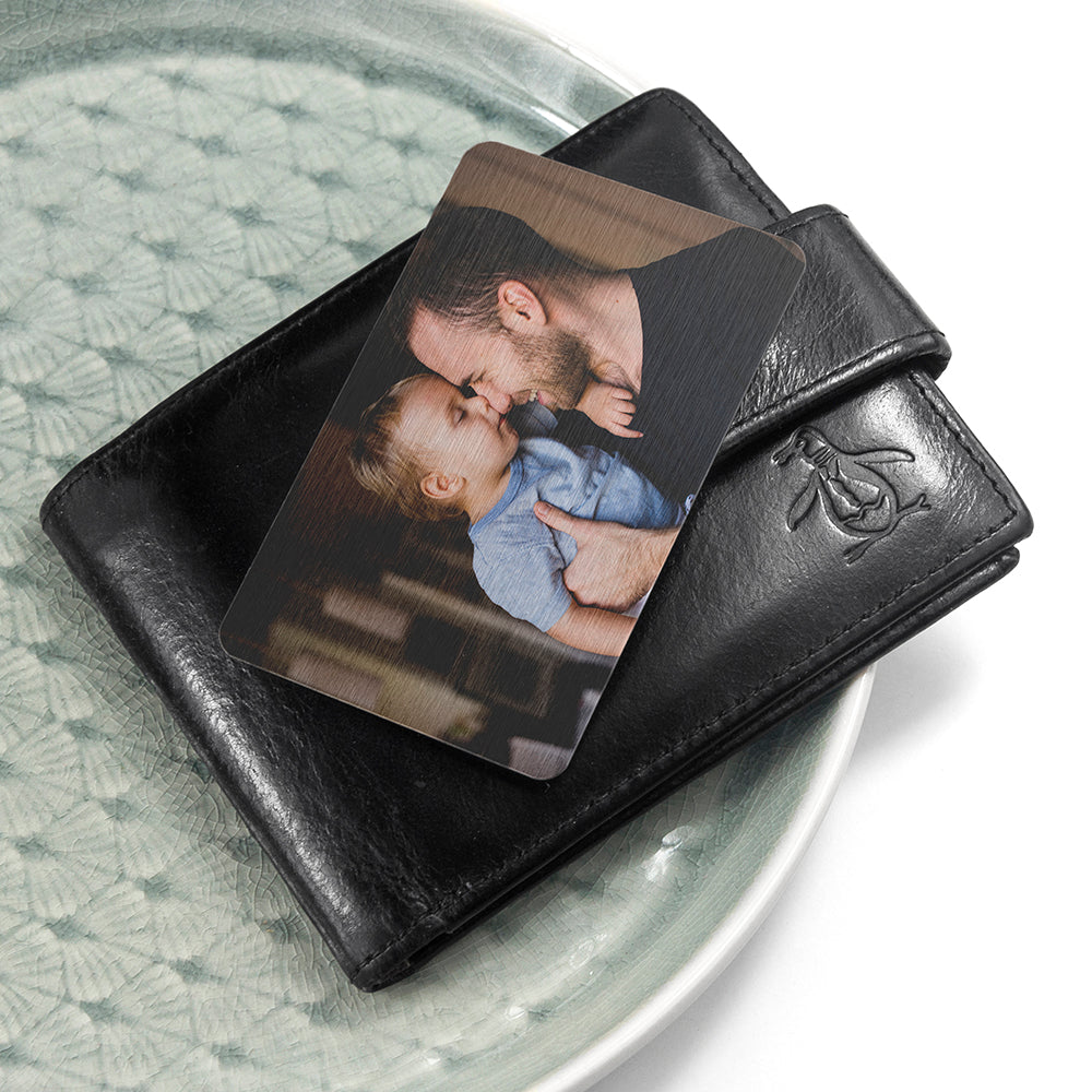 Personalised Favourite Memory Metal Wallet Insert - treat-republic