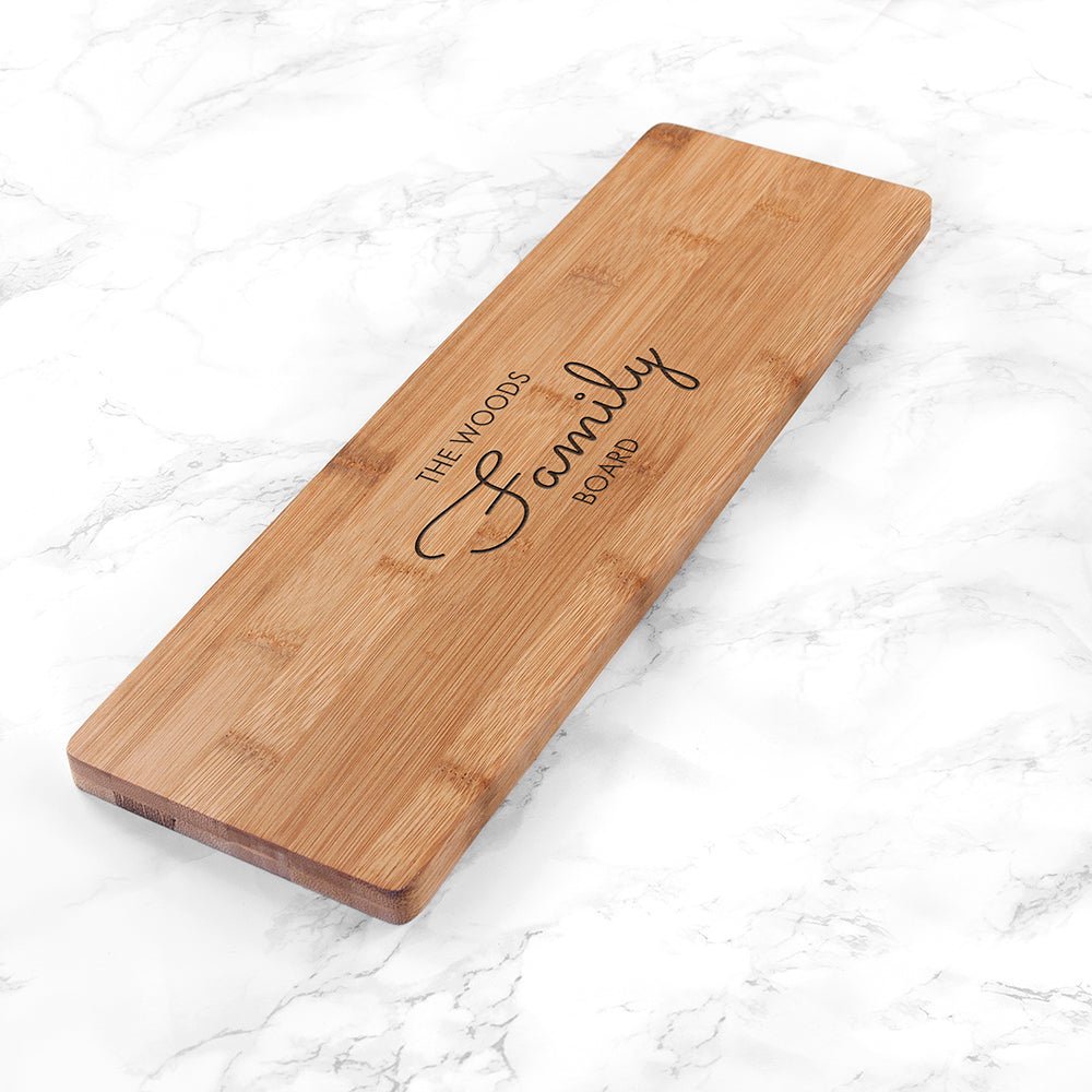 Personalised Bamboo Family Serving Board - treat-republic