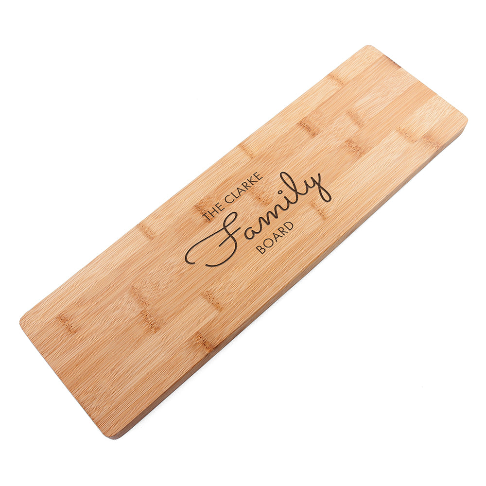 Personalised Bamboo Family Serving Board - treat-republic