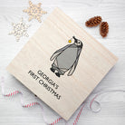 Personalised Baby Penguin First Christmas Box - treat-republic