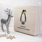 Personalised Geometric Penguin Christmas Eve Box - treat-republic