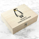 Personalised Geometric Penguin Christmas Eve Box - treat-republic