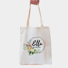 Personalised Geometric Hexagonal Wreath Tote Bag - treat-republic