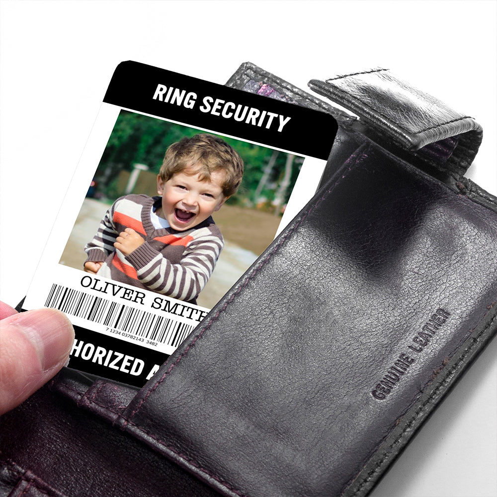 Personalised Ring Security Wallet Keepsake - treat-republic