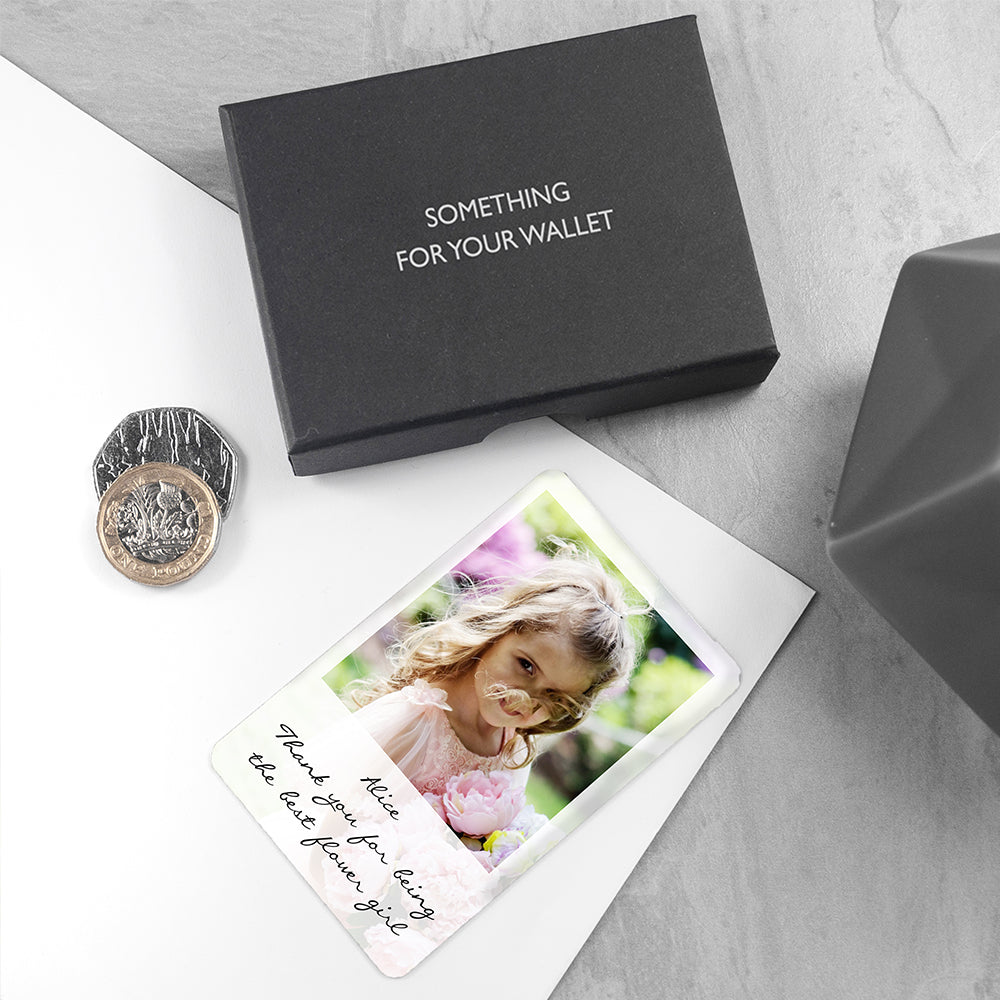 Personalised Flower Girl Photographic Wallet Keepsake - treat-republic