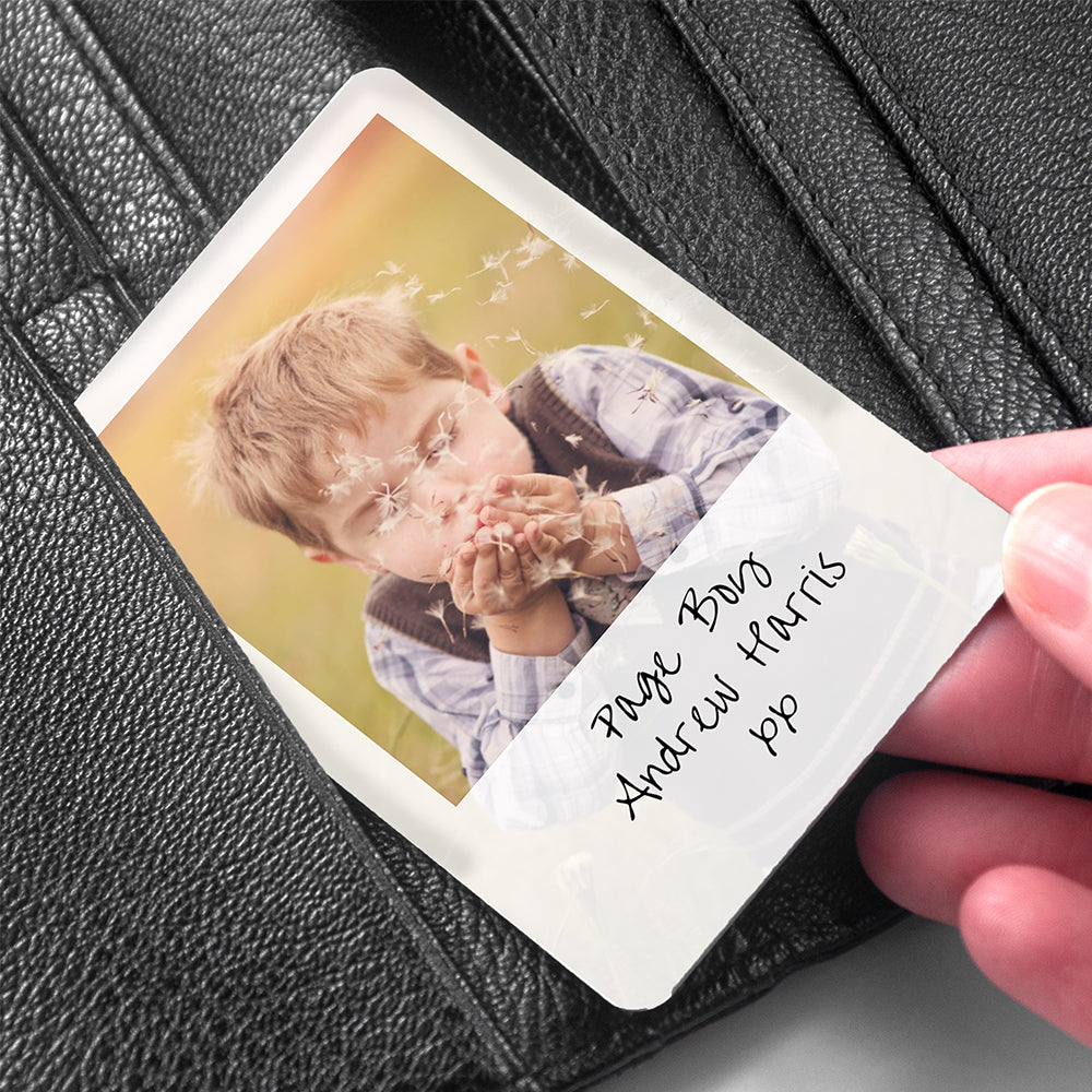 Personalised Page Boy Photographic Wallet Keepsake - treat-republic