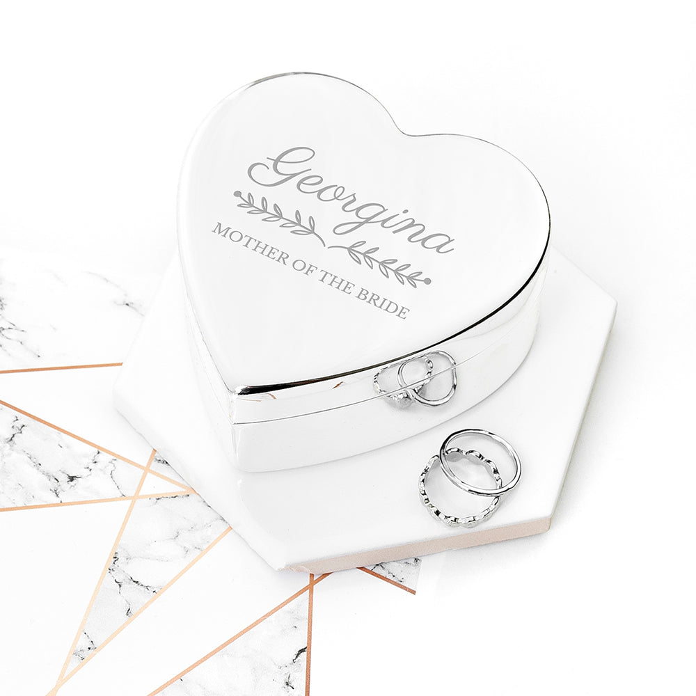 Personalised Bridal Party Heart Jewellery Box - treat-republic