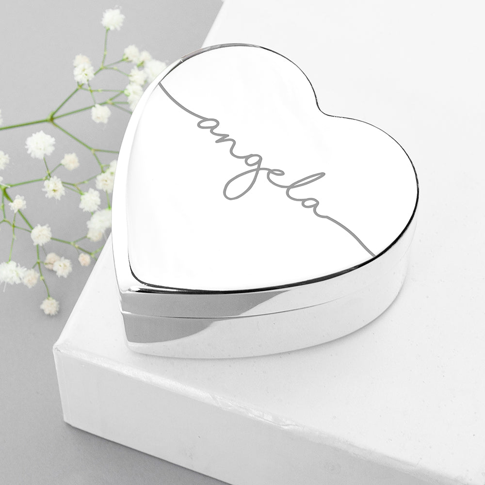 Personalised Heart Jewellery Box - treat-republic