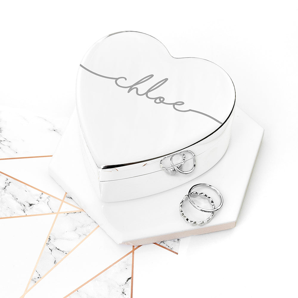 Personalised Heart Jewellery Box - treat-republic