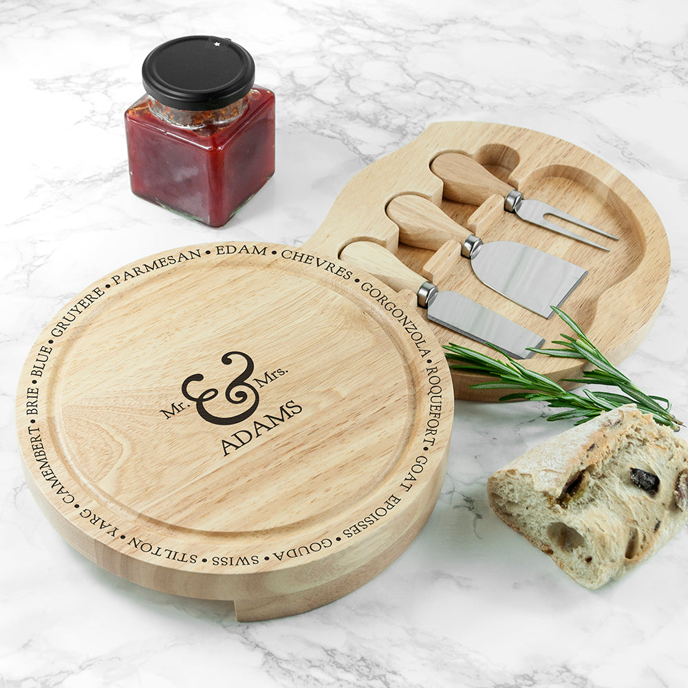 Connoisseur Mr and Mrs Cheese Board Set - treat-republic