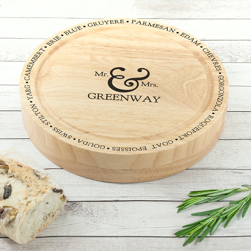 Connoisseur Mr and Mrs Cheese Board Set - treat-republic