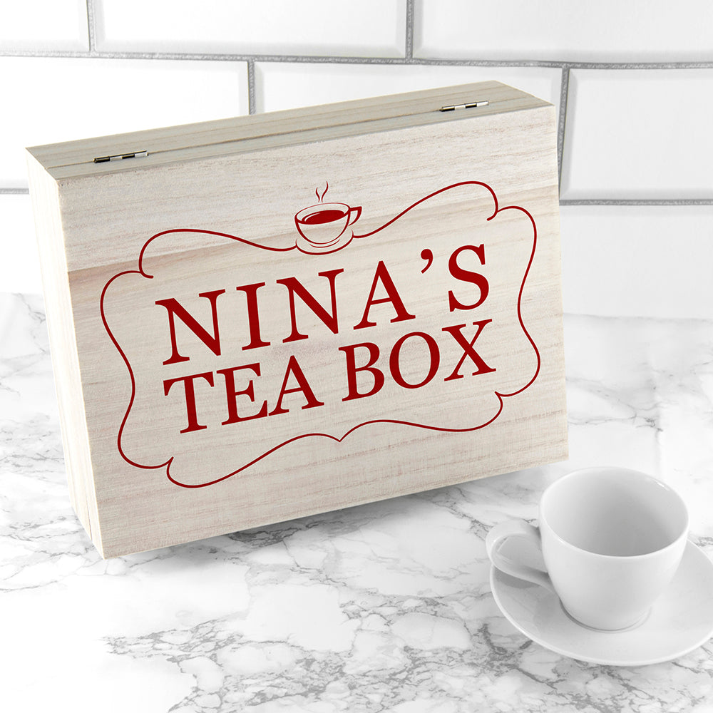 'Love Chai' Tea Box With Name - treat-republic
