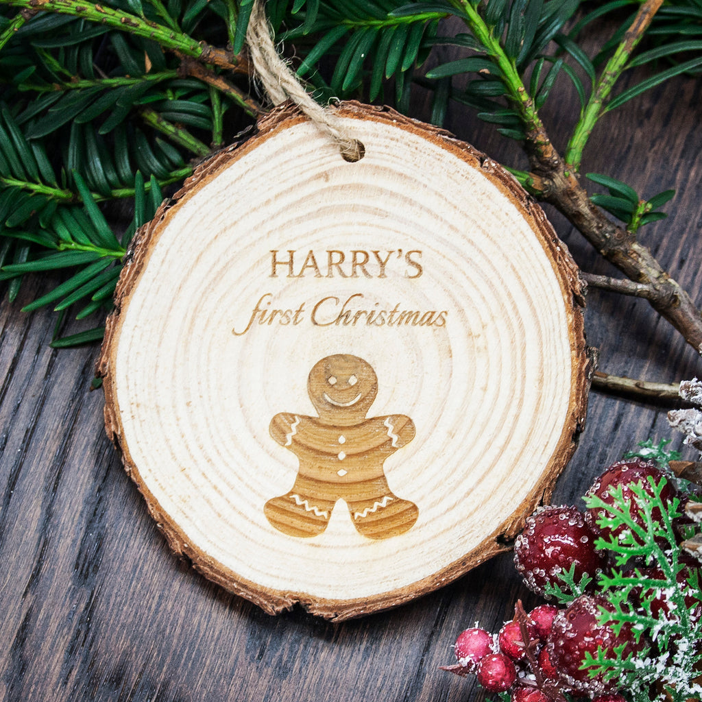 My First Christmas Gingerbread Man Hanging Decoration - treat-republic