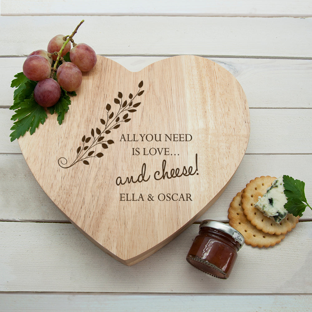 'All You Need is Love' Heart Cheese Board - treat-republic