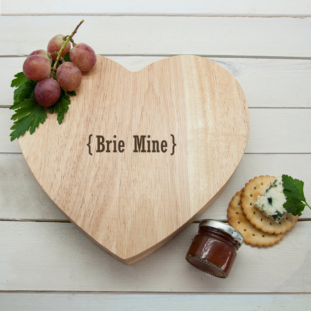 Romantic Brackets Heart Cheese Board - treat-republic