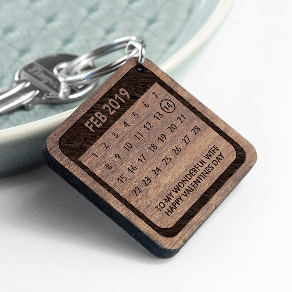Square Keyring Personalised A Day To Remember Square Keyring | Treat Republic