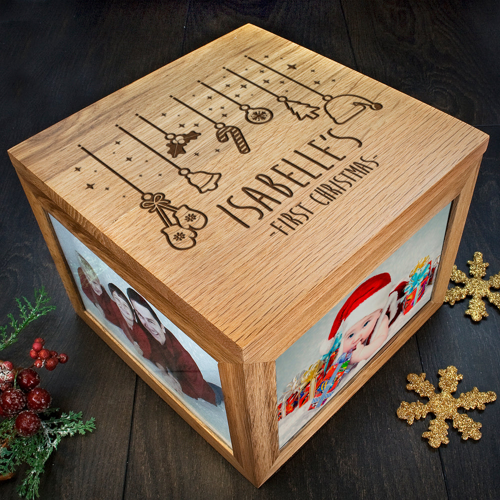 Personalised Baby's First Christmas Memory Box - treat-republic