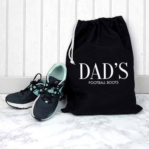 Personalised Cotton Black Boot Bag - treat-republic