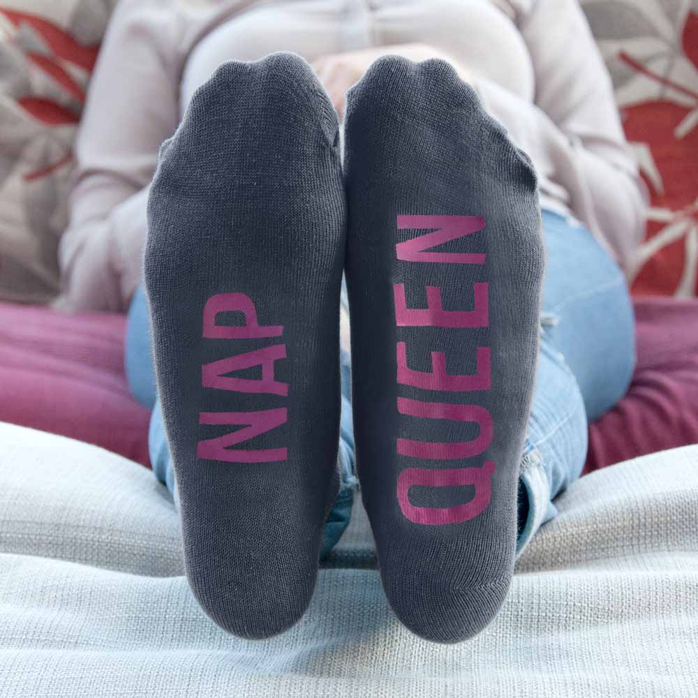 Personalised Charcoal & Hot Pink Socks - treat-republic