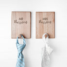 Personalised Contemporary Couples Peg Hook - treat-republic