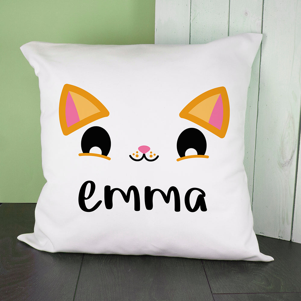 Personalised Cute Kitten Eyes Cushion Cover - treat-republic