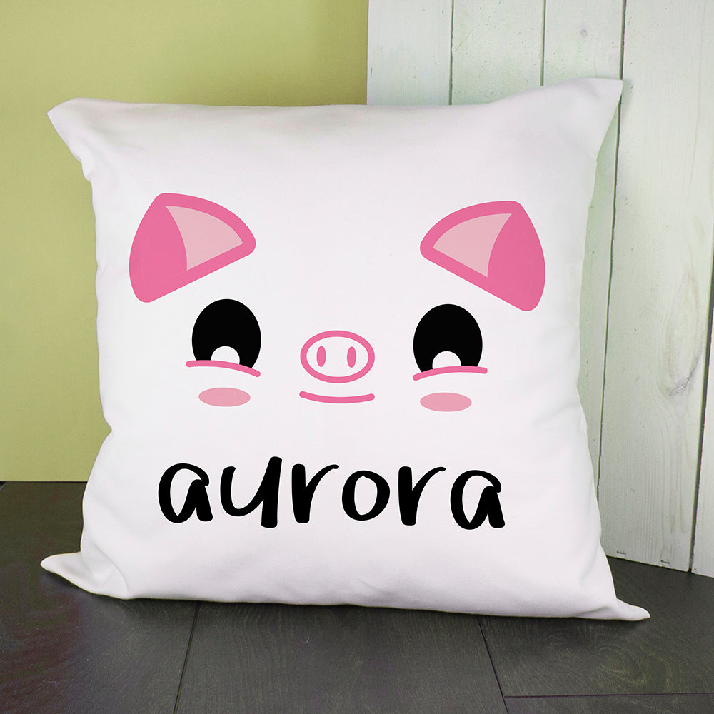 Personalised Cute Piggy Eyes Cushion Cover - treat-republic