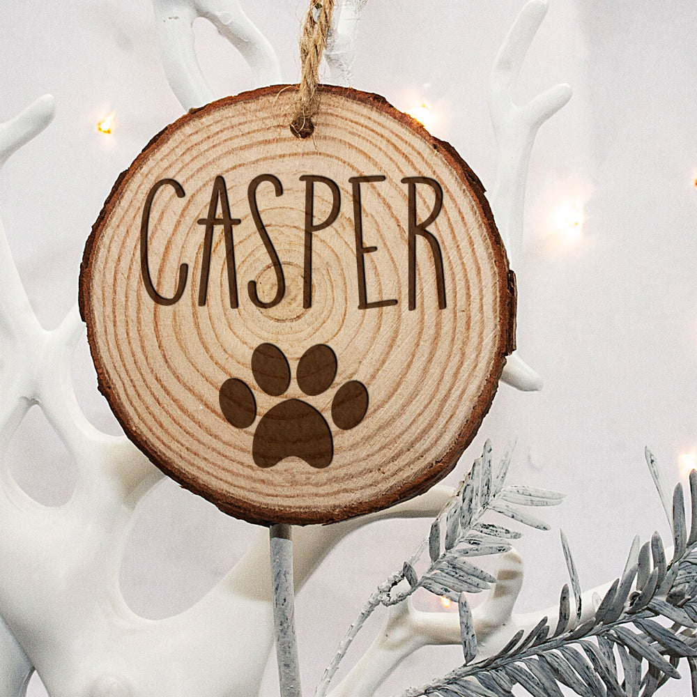 Personalised Engraved Family Dog Christmas Tree Decoration - treat-republic