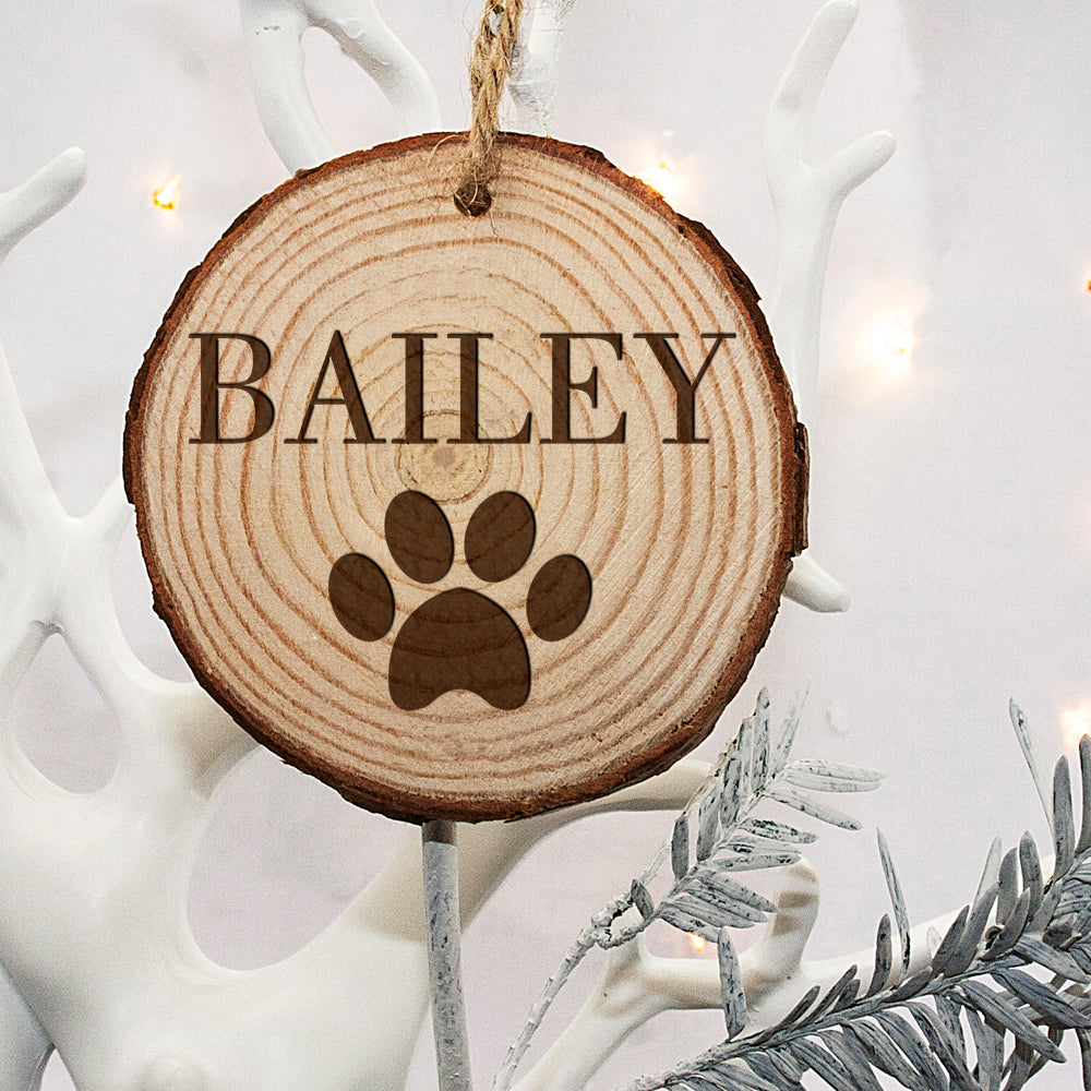 Personalised Engraved Family Dog Christmas Tree Decoration - treat-republic
