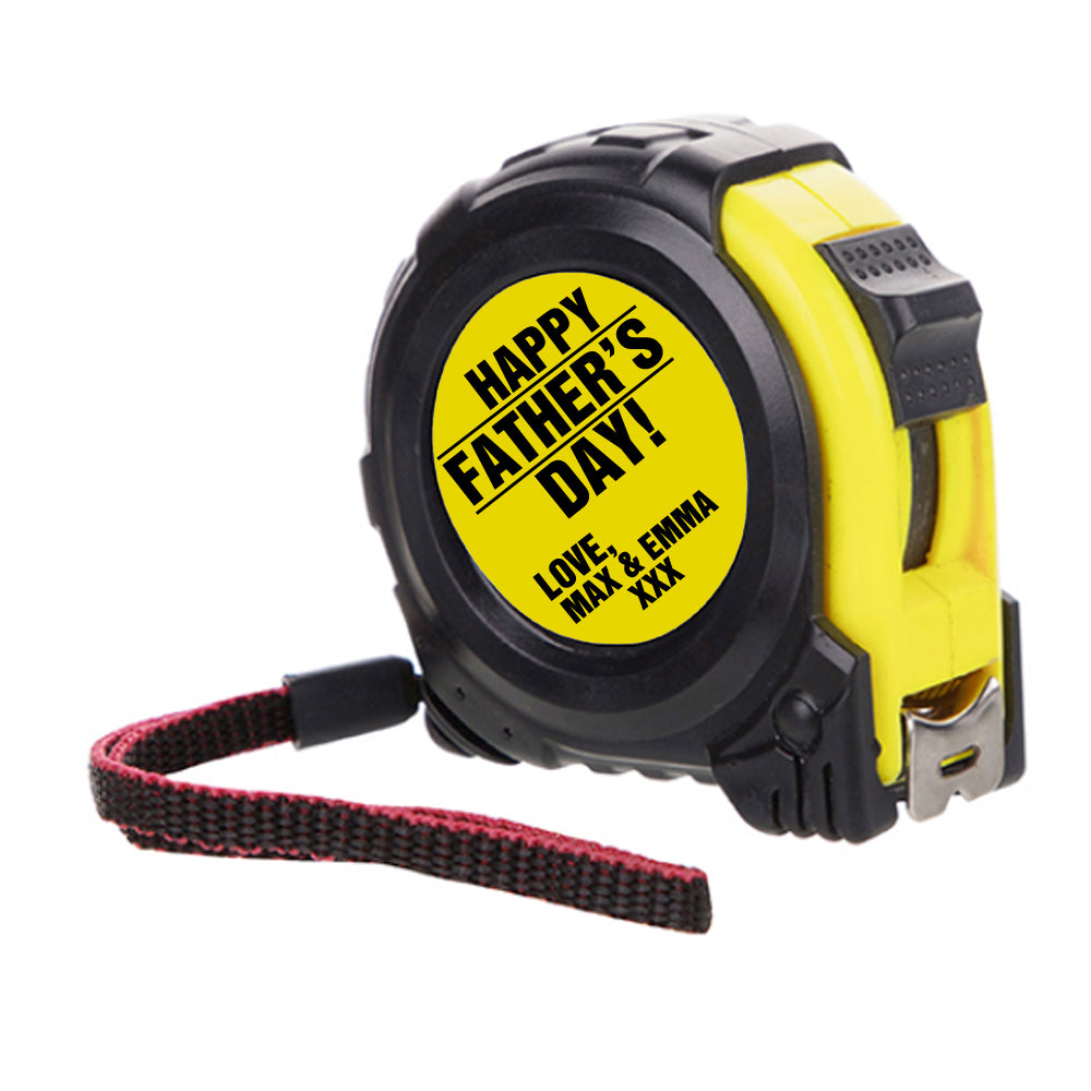 Personalised Happy Father's Day Tape Measure - treat-republic