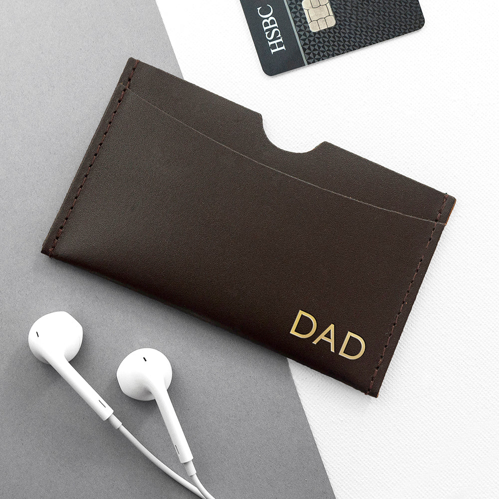 Personalised Luxury Leather Card Holder - treat-republic
