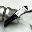 Personalised Men's Dual Leather Woven Bracelet In Black - treat-republic