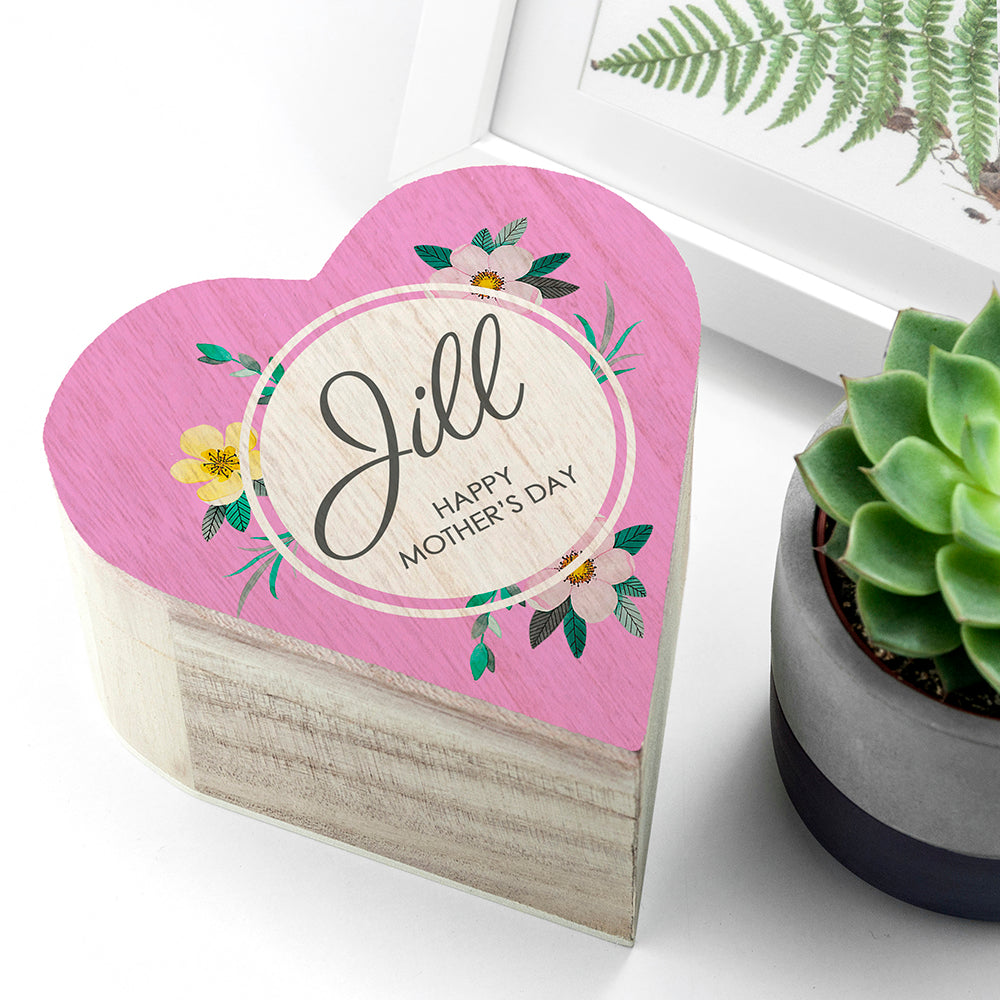 Personalised Mother's Day Heart Trinket Box - treat-republic