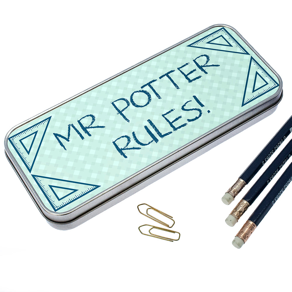 Personalised My Teacher Rules Pencil Case - treat-republic