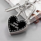 Personalised Parisienne Heart Padlock - treat-republic