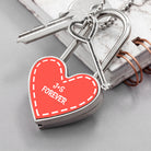Personalised Parisienne Heart Padlock - treat-republic