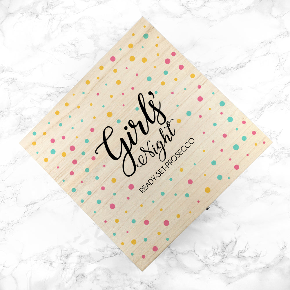 Personalised Polka Dot Girls' Night Box - treat-republic