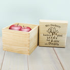 Personalised Teachers Plant Seeds... Cube Box - treat-republic