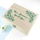Personalised Teacher's Tea Break Box Floral Design - treat-republic
