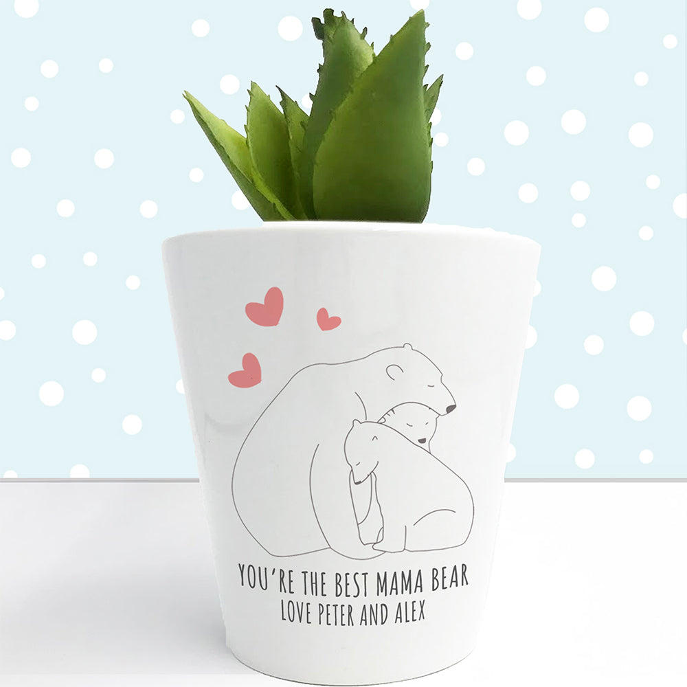 Personalised The Best Mama Bear Mini Vase - treat-republic
