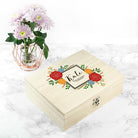 Personalised Vibrant Flower Frame Bridesmaid Box - treat-republic