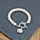 Personalised White Harmony Bracelet - treat-republic